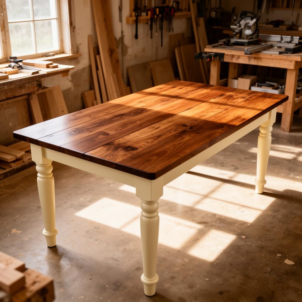 Farmhouse Dining Table — restored