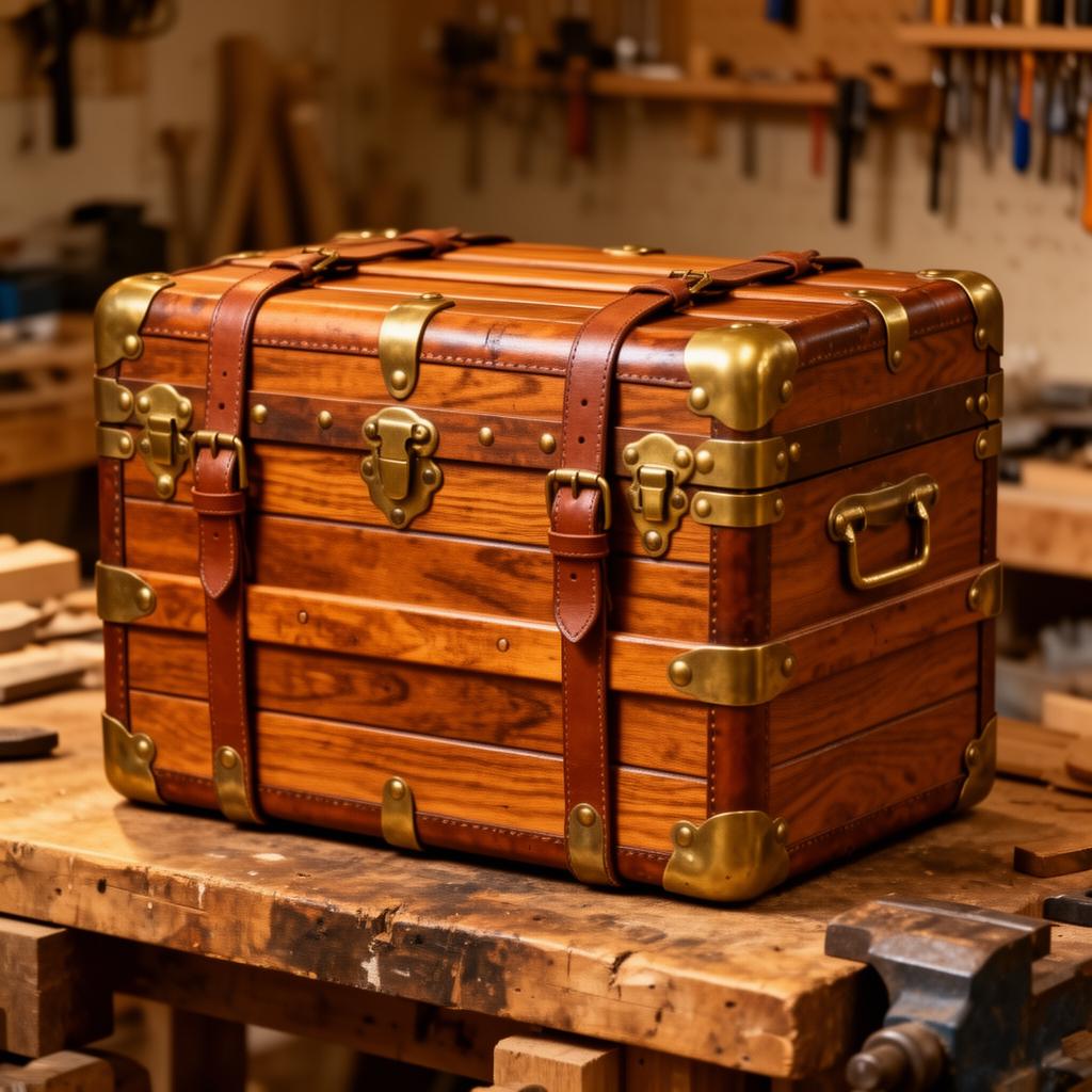 Brass-Bound Steamer Trunk — restored