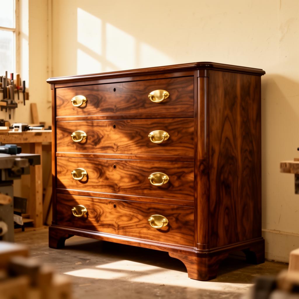 The Walnut Chest — before and after